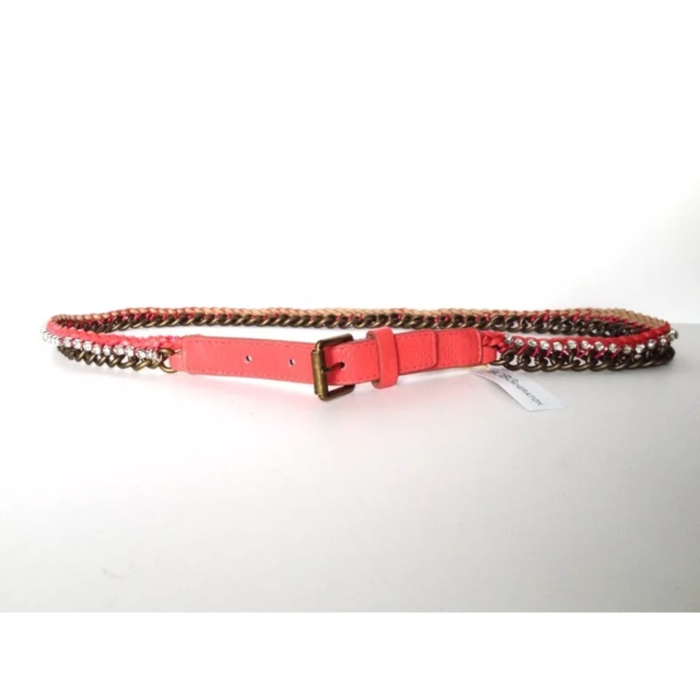 BCBGeneration WAIST BELT CORAL FAUX DIAMOND CHAIN